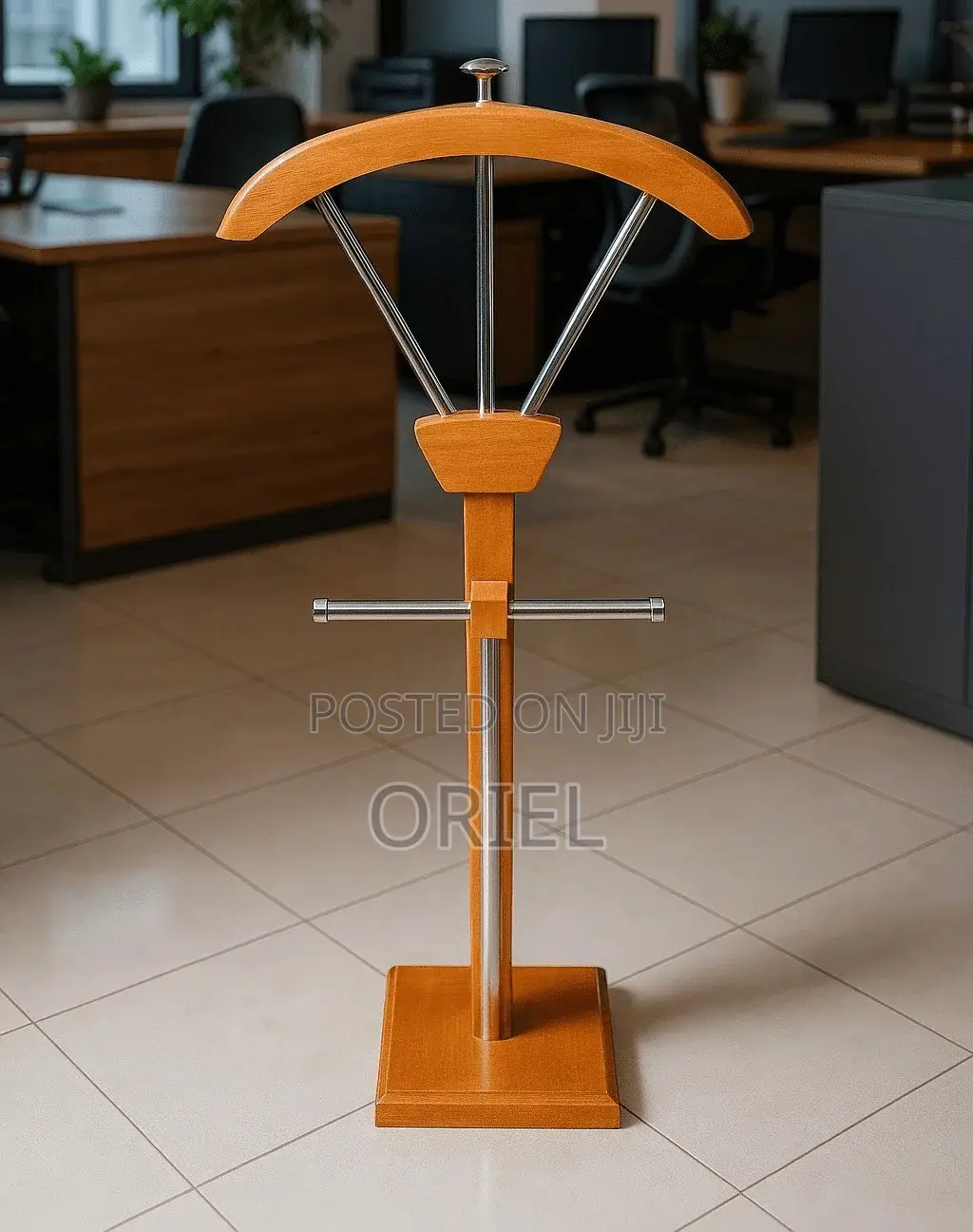 Office Coat Hanger : Classic Mahogany Office Coat Hanger