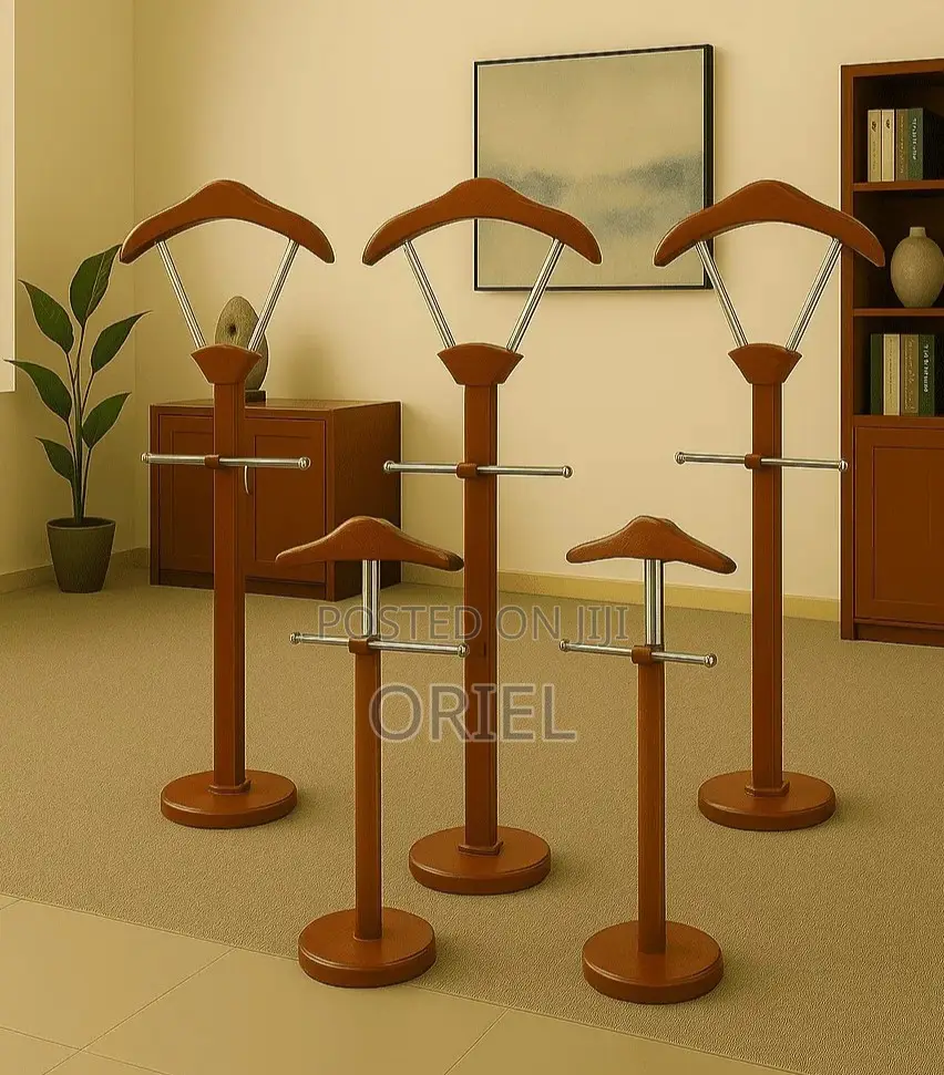 Office Coat Hanger : Classic Mahogany Office Coat Hanger