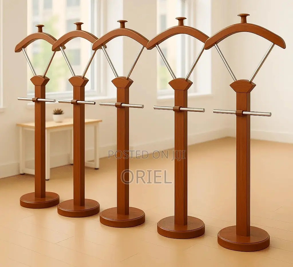 Office Coat Hanger : Classic Mahogany Office Coat Hanger