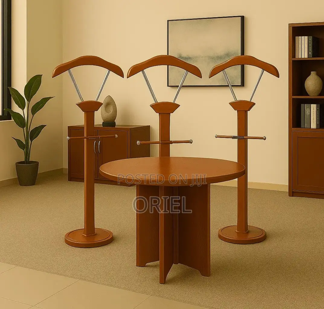 Office Coat Hanger : Classic Mahogany Office Coat Hanger