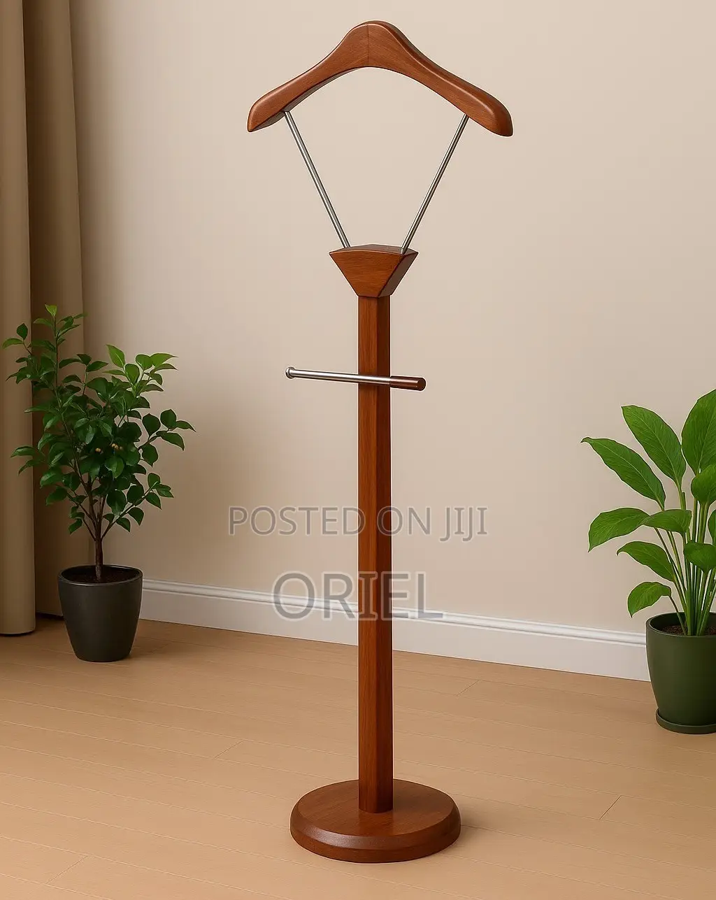Office Coat Hanger : Classic Mahogany Office Coat Hanger