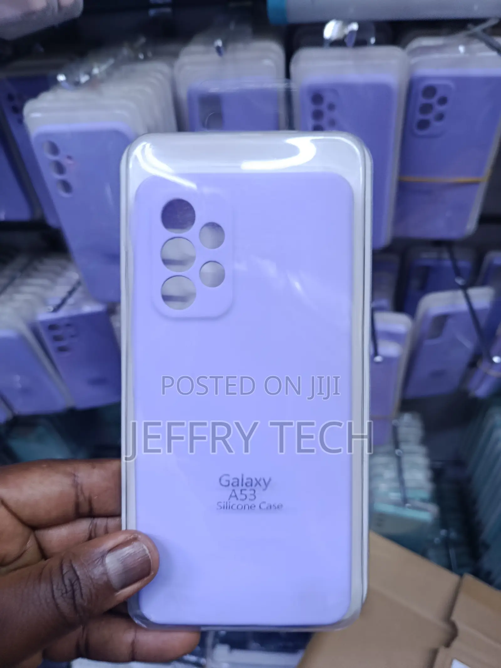 Lavender Silicone Case for Samsung Galaxy A53 5g Smartphone.