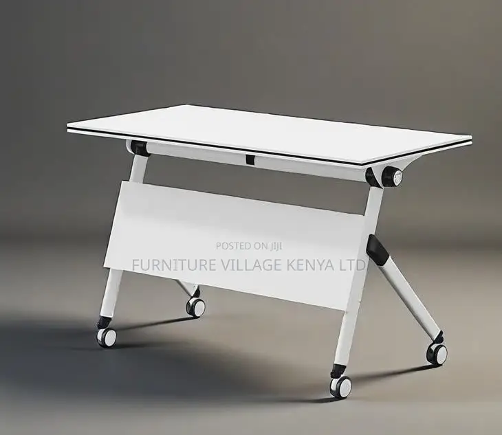 Office Table;1.2 Meter Foldable Training Table White