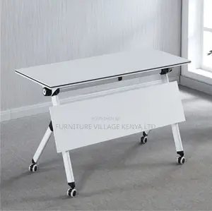 Office Table;1.2 Meter Foldable Training Table White