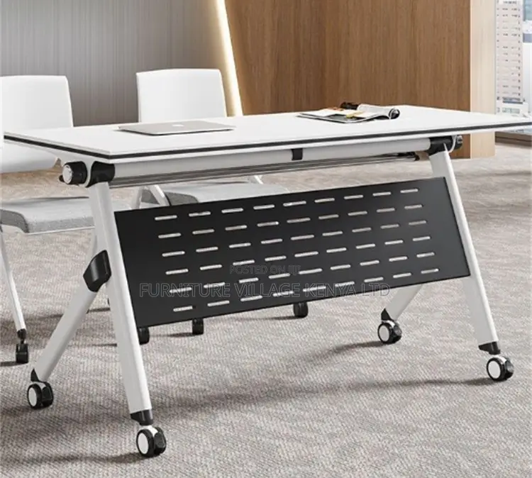 Office Table;1.2 Meter Foldable Training Table White
