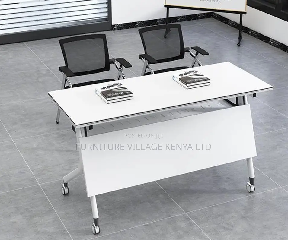 Office Table;1.2 Meter Foldable Training Table White