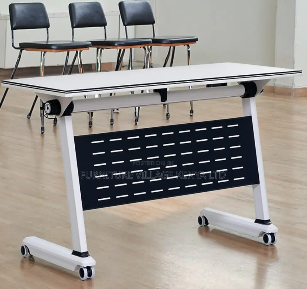 Office Table;1.2 Meter Foldable Training Table White