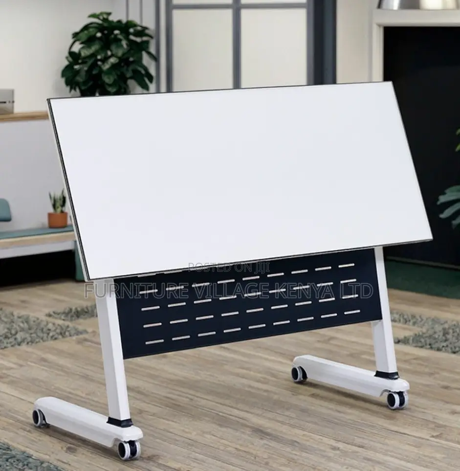 Office Table;1.2 Meter Foldable Training Table White