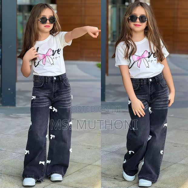 3-9 Yrs Girls Two Piece Denim Set - thumbnail 2