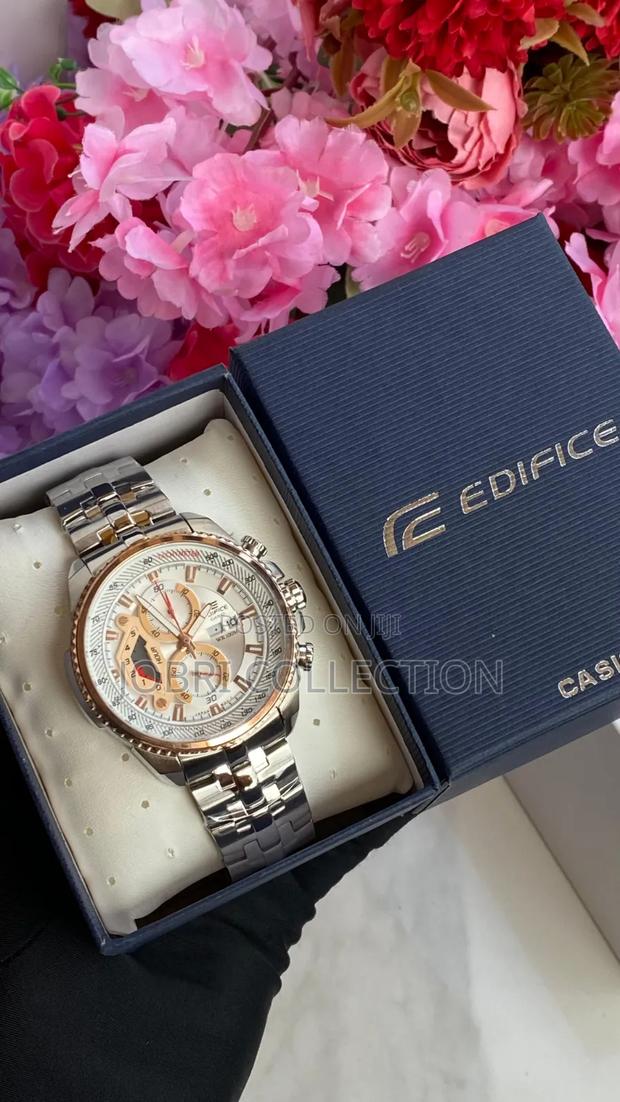 Silver Strap Casio Edifice Gents Chronograph Wrist Watch - thumbnail 2