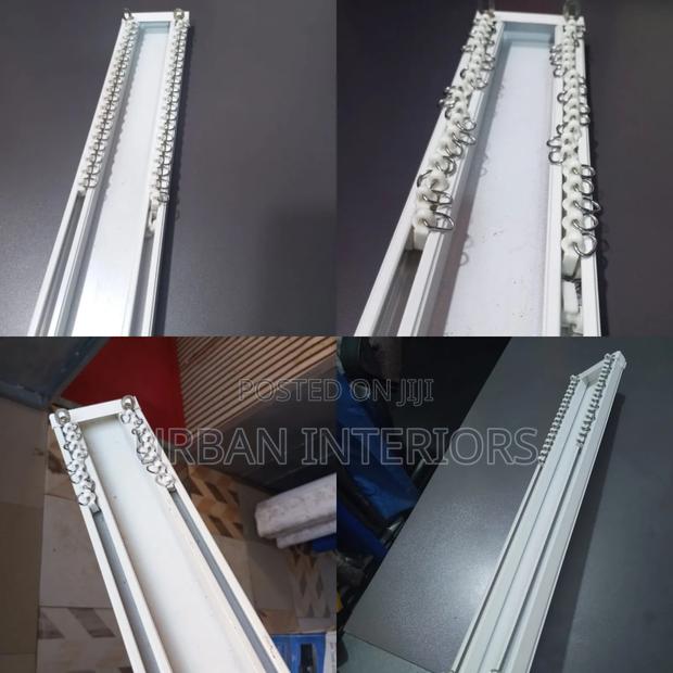 White Aluminium Curtain Rails for Curtain Sheers