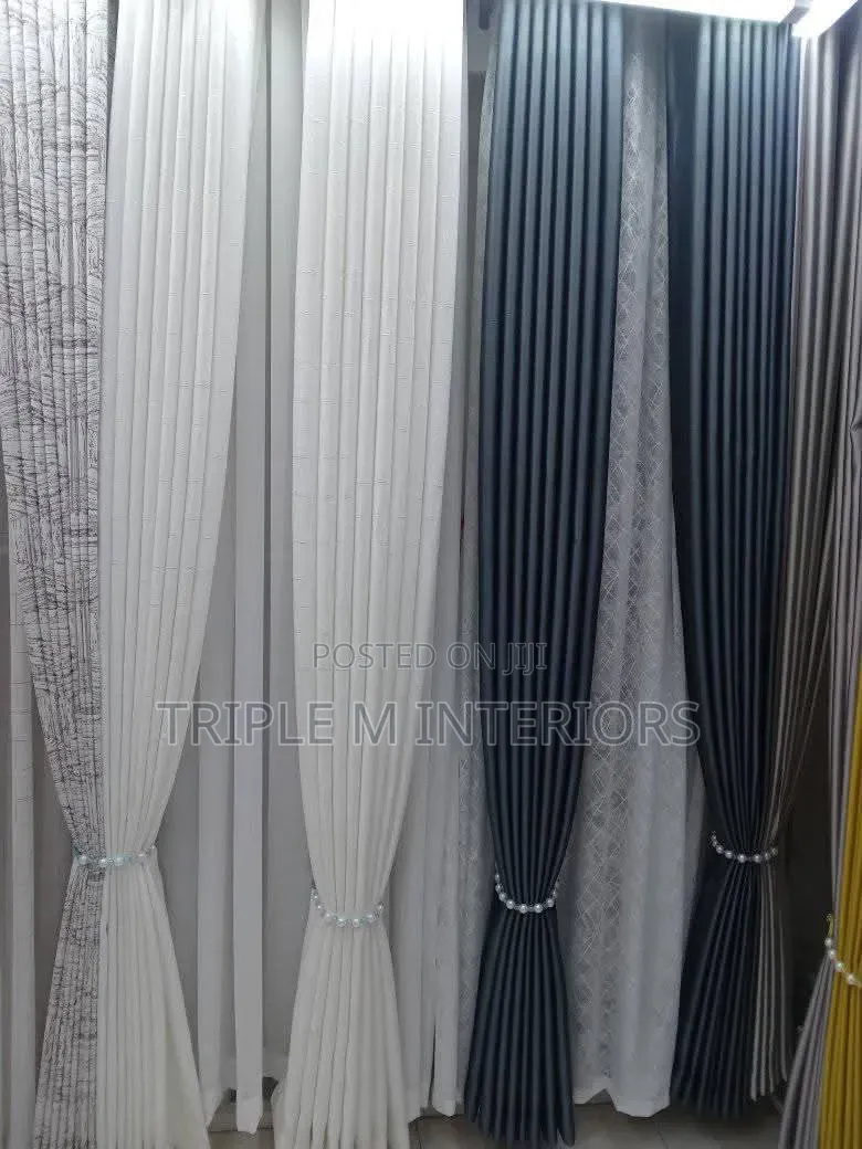 Deluxe Home Fabric Curtain Set