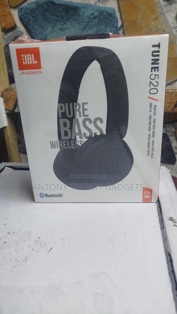 JBL Tune 520 Wireless Headphones, JBL Pure Bass Sound