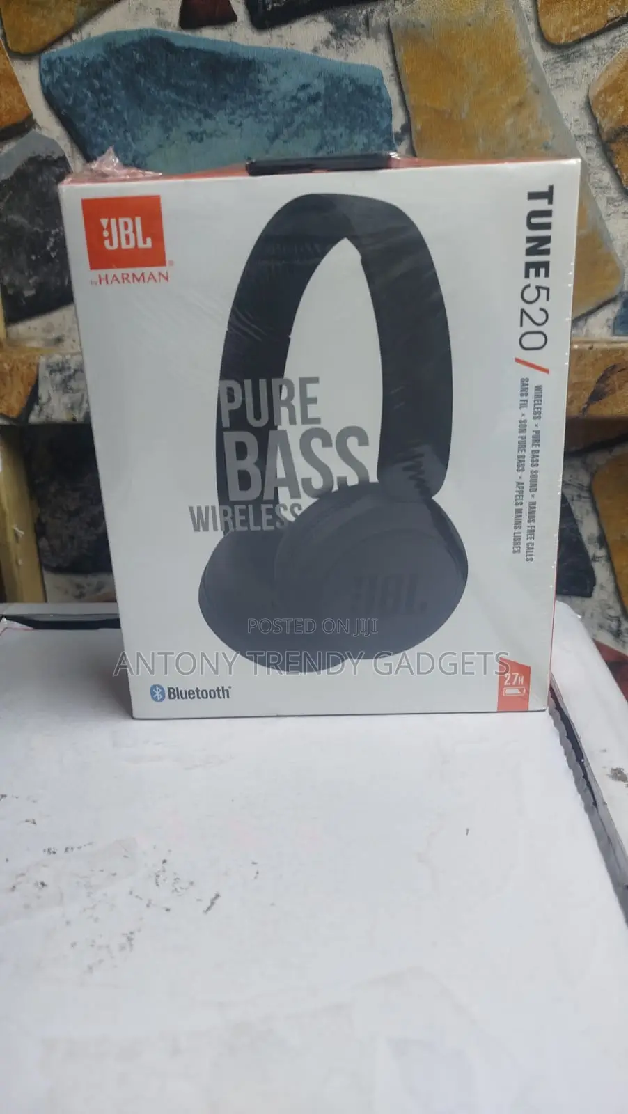 JBL Tune 520 Wireless Headphones, JBL Pure Bass Sound