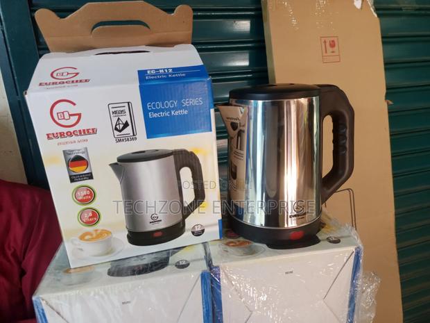 Eurochef 2 Litres 3 Pin Plug Stainless Steel Kettle - main view