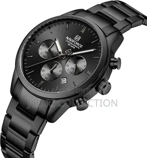 Black Straps Naviforce Chronograph Gents Wrist Watch
