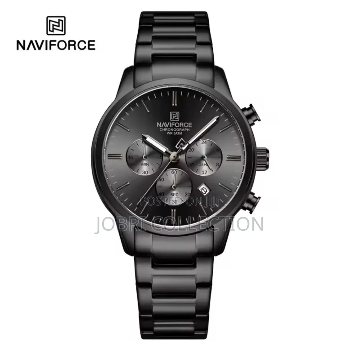 Black Straps Naviforce Chronograph Gents Wrist Watch