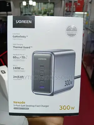 Ugreen Nexode 300w 5-Port Gan Desktop Charger Uk-Plug – Cd333