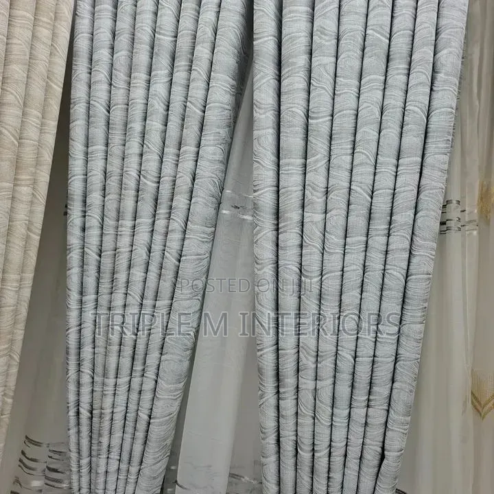 Contemporary Drapery Panels Enhancing Interior Atmosphere
