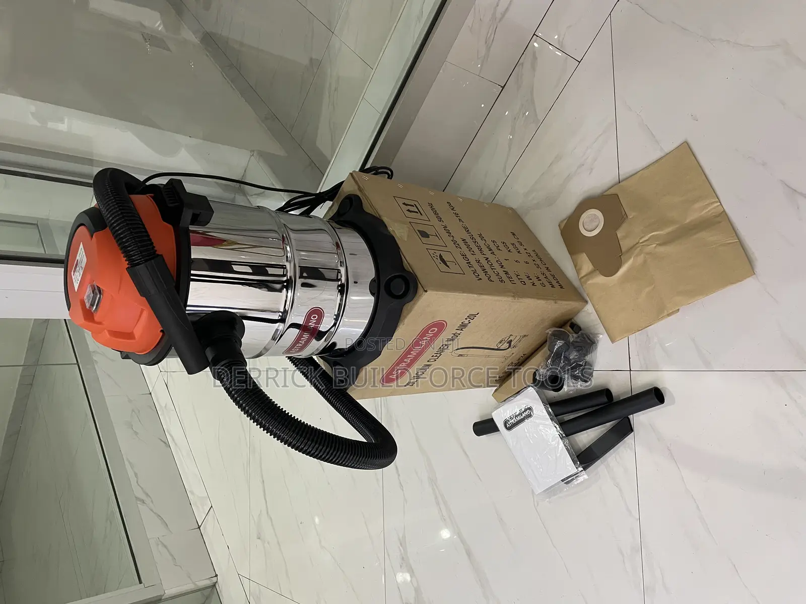 Astramilano Wet and Dry 20l Vacuum Cleaner 1200w