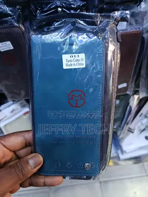 Blue Caseme Retro Wallet Leather Case for Tecno Camon 19 Smartphone.