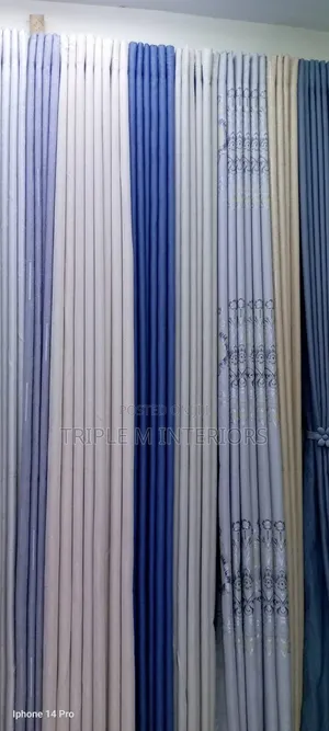 Aesthetic Household Fabric Cascades for Glass Panels