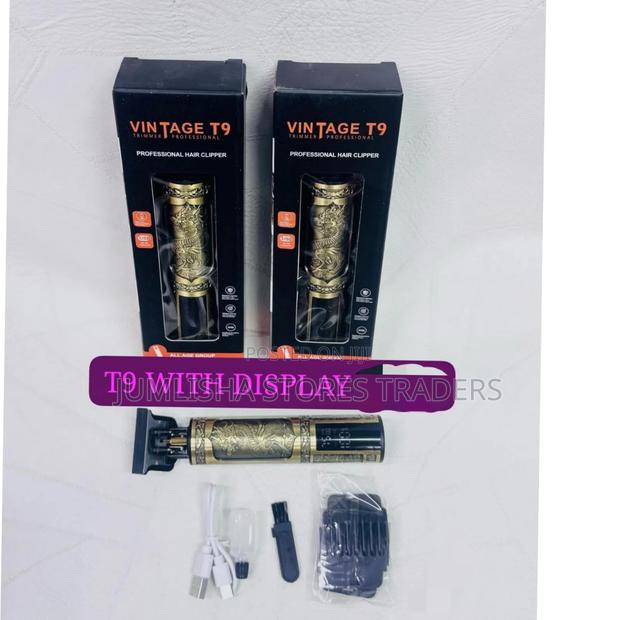 *T9 Vintage Usb Rechargeable Cordless Hair Trimmer With Display*
