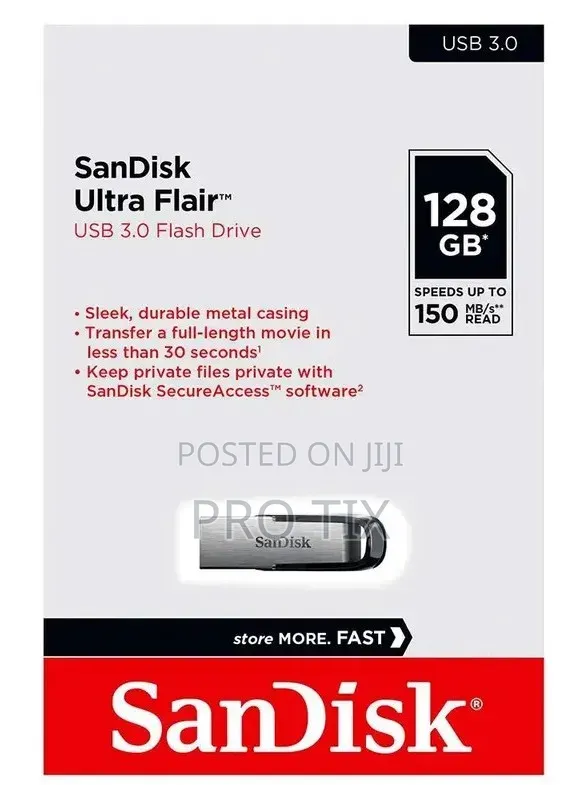 Sandisk Ultra Flair Usb 3.0 128gb Flash