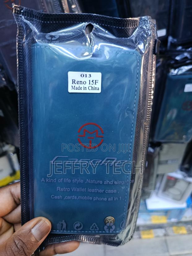 Caseme Brand Retro Wallet Leather Case for the Reno 15f.