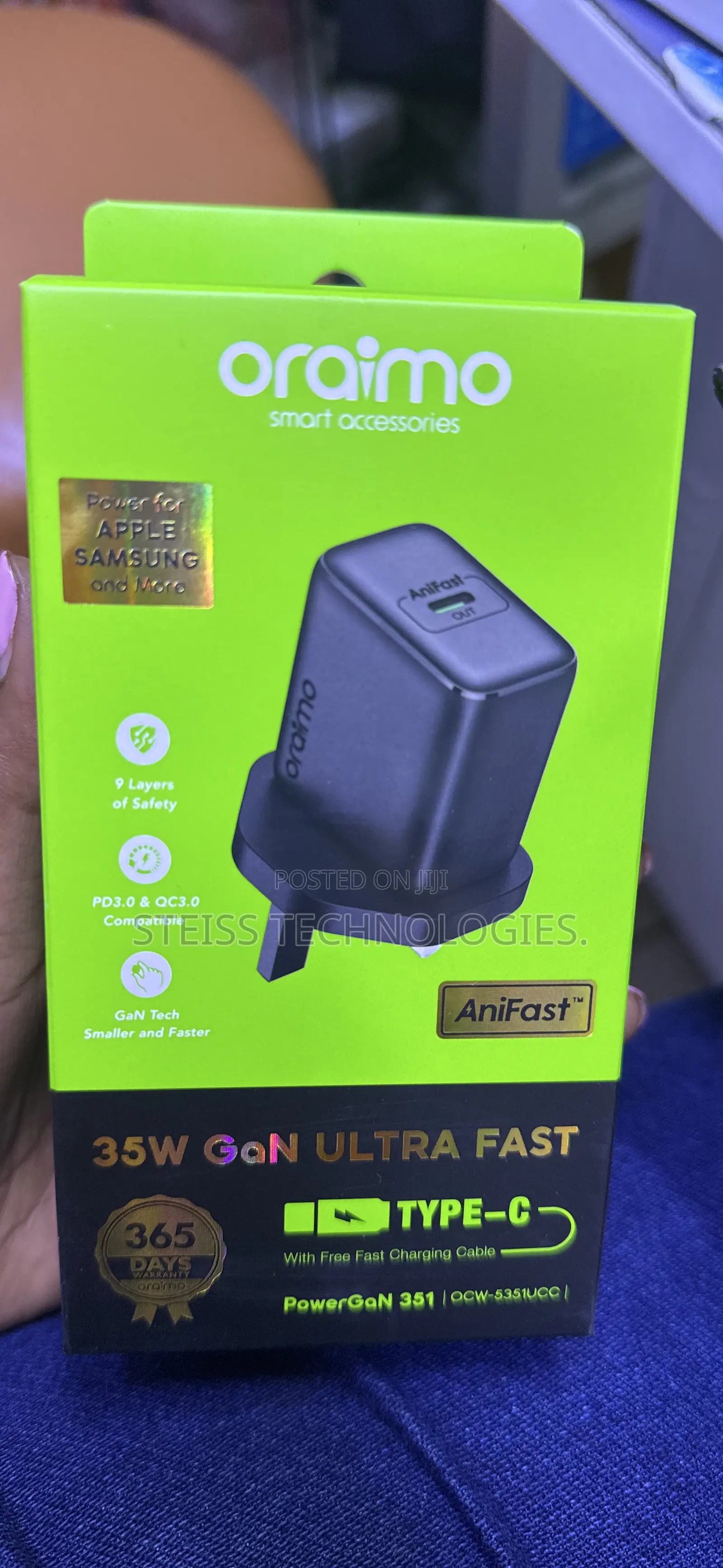 35w C to C Oraimo Fast Charger