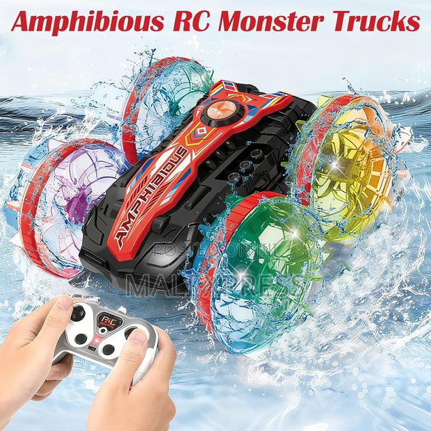 Amphibious Rc Stunt Car 4wd Waterproof Gesture Control Toy - thumbnail 3