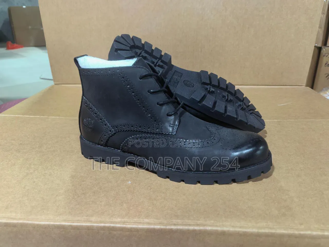 Quality Leather Casual Timberland Men Oxford Rubber Sole Shoes