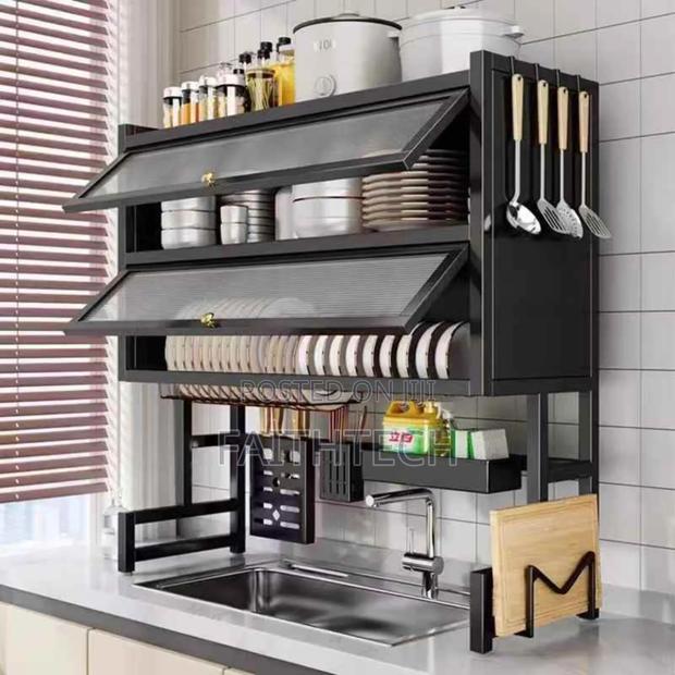 Double Over The Sink With Glass Acrylic Cover Size 32*12.6*17.3cm