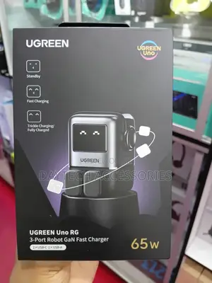 Ugreen Uno Rg 3-Ports Gan Fast Charger 65w