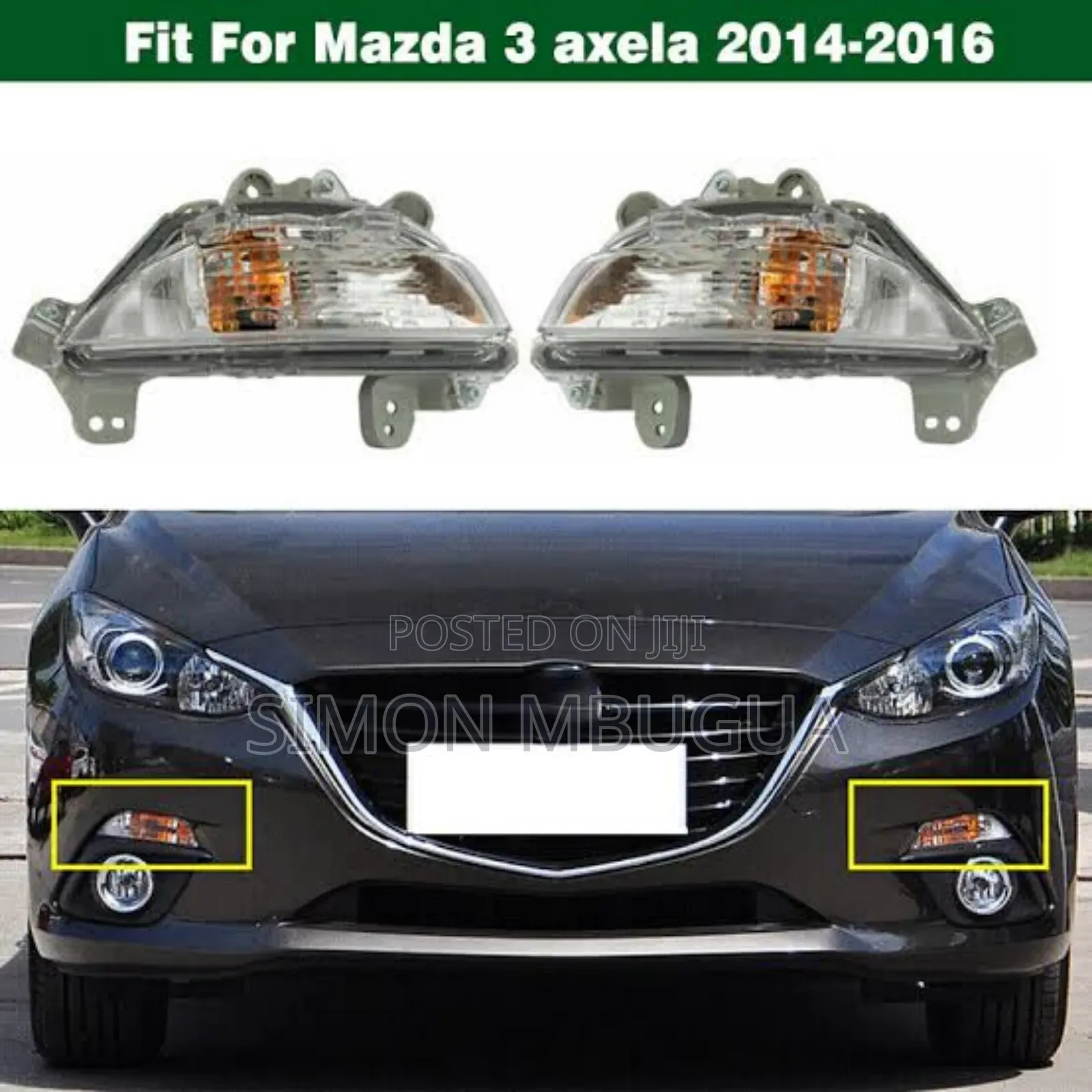 Mazda Axela 2015 Bumper Indicator