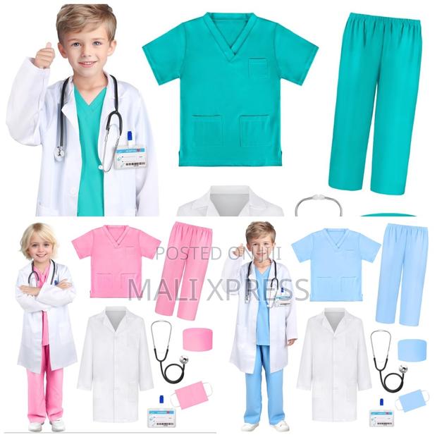 Kids Doctor Costume Set Medical Uniform Role Play Outfit Ages