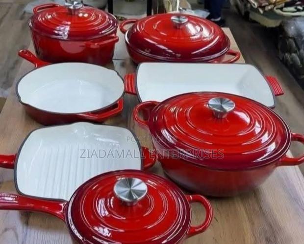11pcs Cast Iron Cookware Set Durable Performance Meets Bold Design - main view