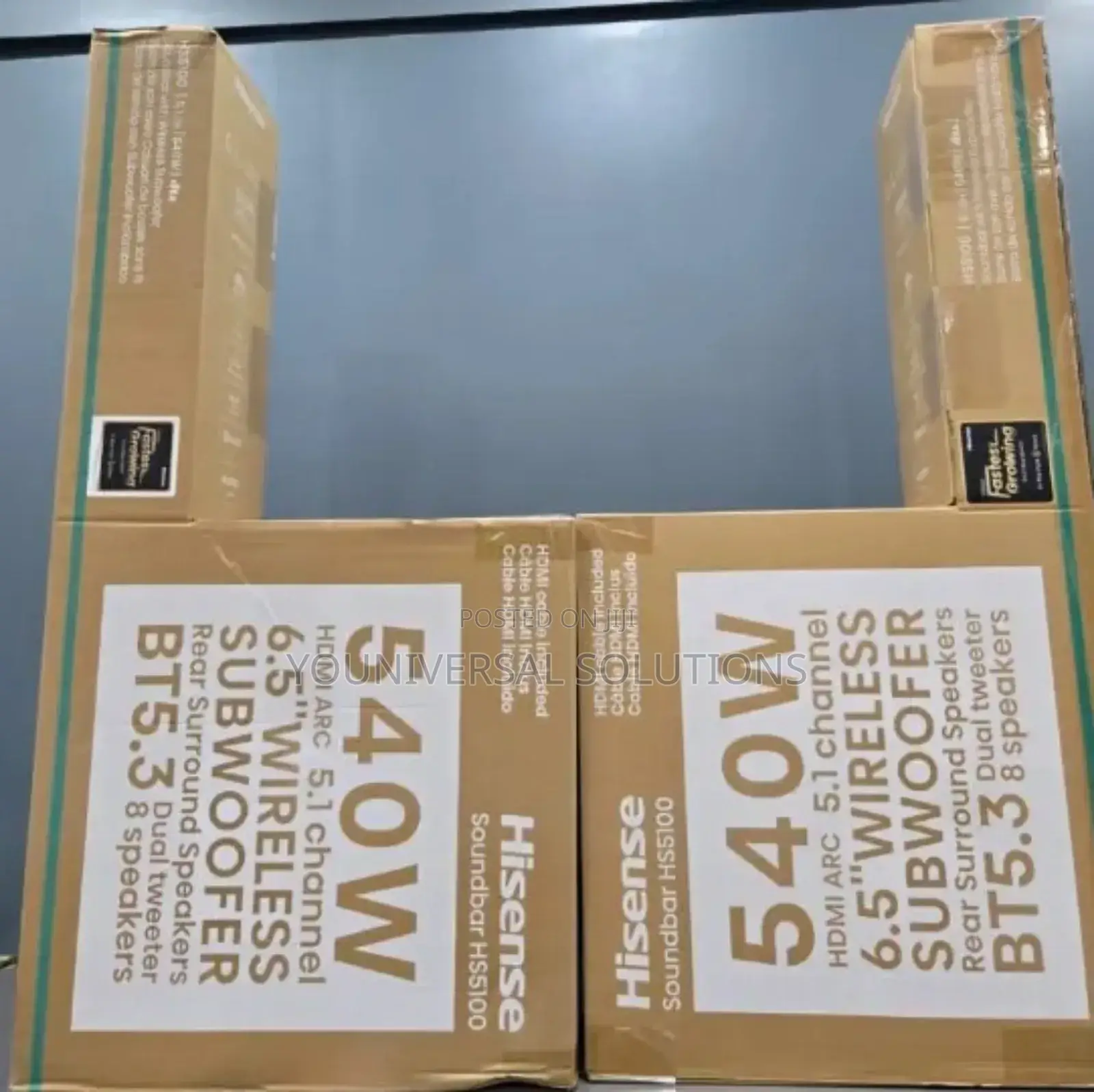 Hisense Hs5100 540watts Sound Bar