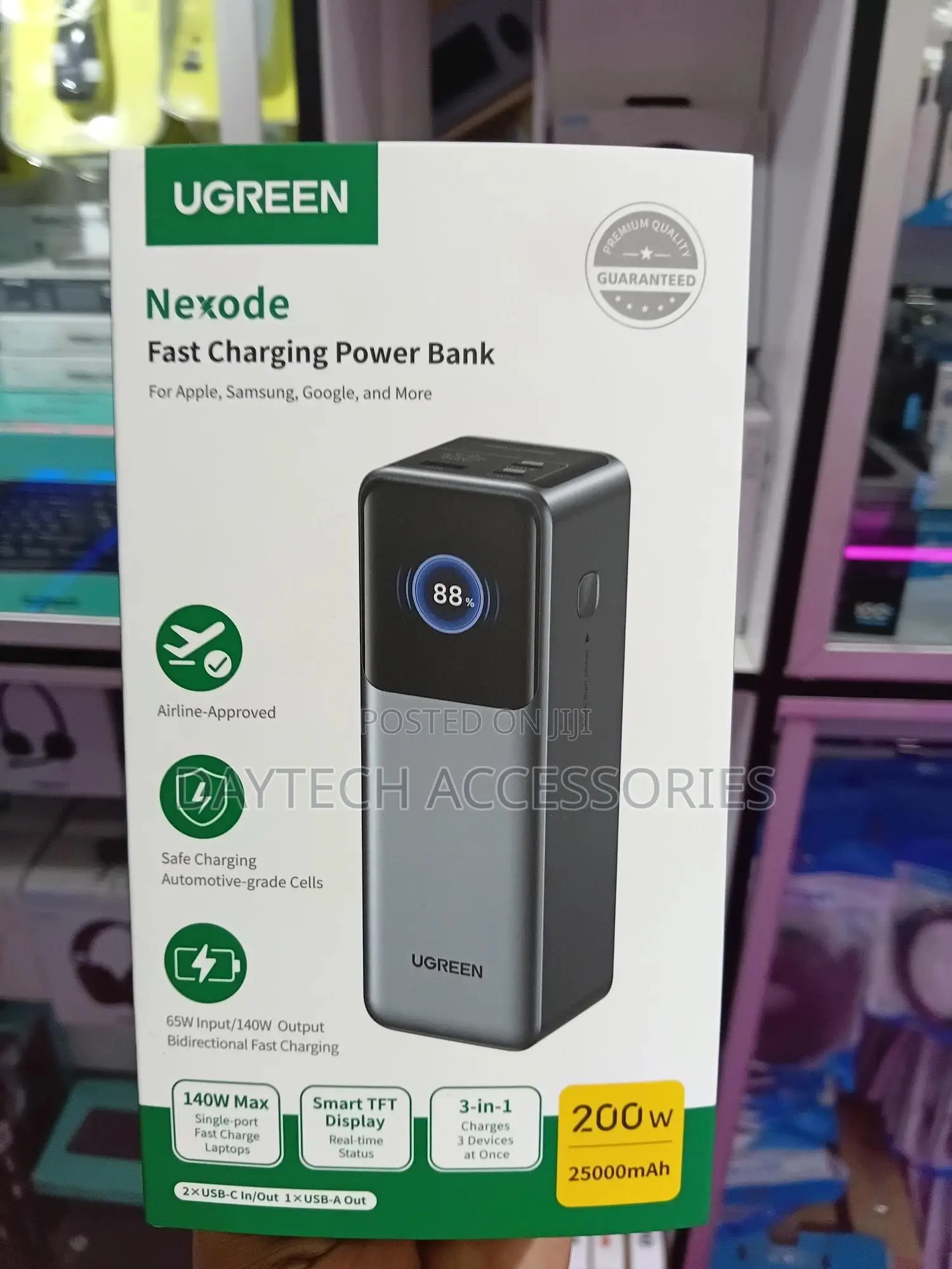 Ugreen Nexode 25000mah Power Bank (Model: Pb722).