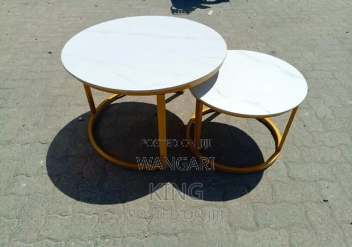 Pure White. Nesting Tables.