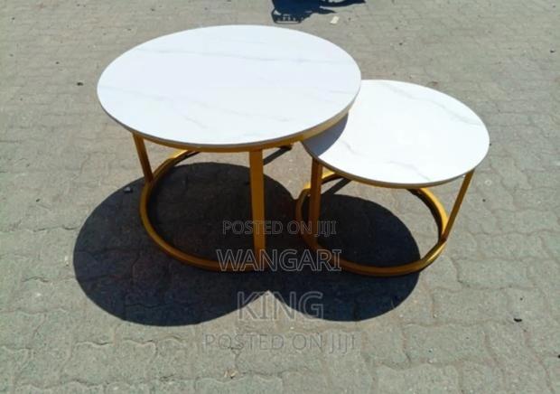 Pure White. Nesting Tables.