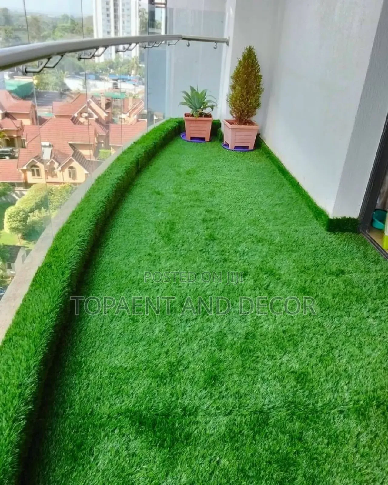 Quality Balcony Green Grass Carpet