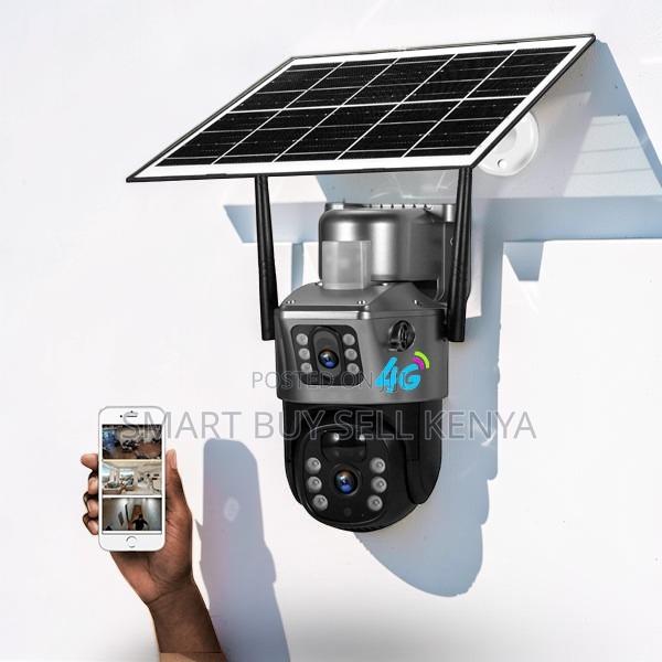 Ai Motion Detection 4g Simcard PTZ Outdoor Security Solar CCTV Camera
