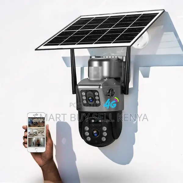 Ai Motion Detection 4g Simcard PTZ Outdoor Security Solar CCTV Camera