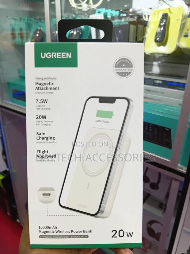 Ugreen 10000mah Magnetic Wireless Power Bank (Model Pb561).