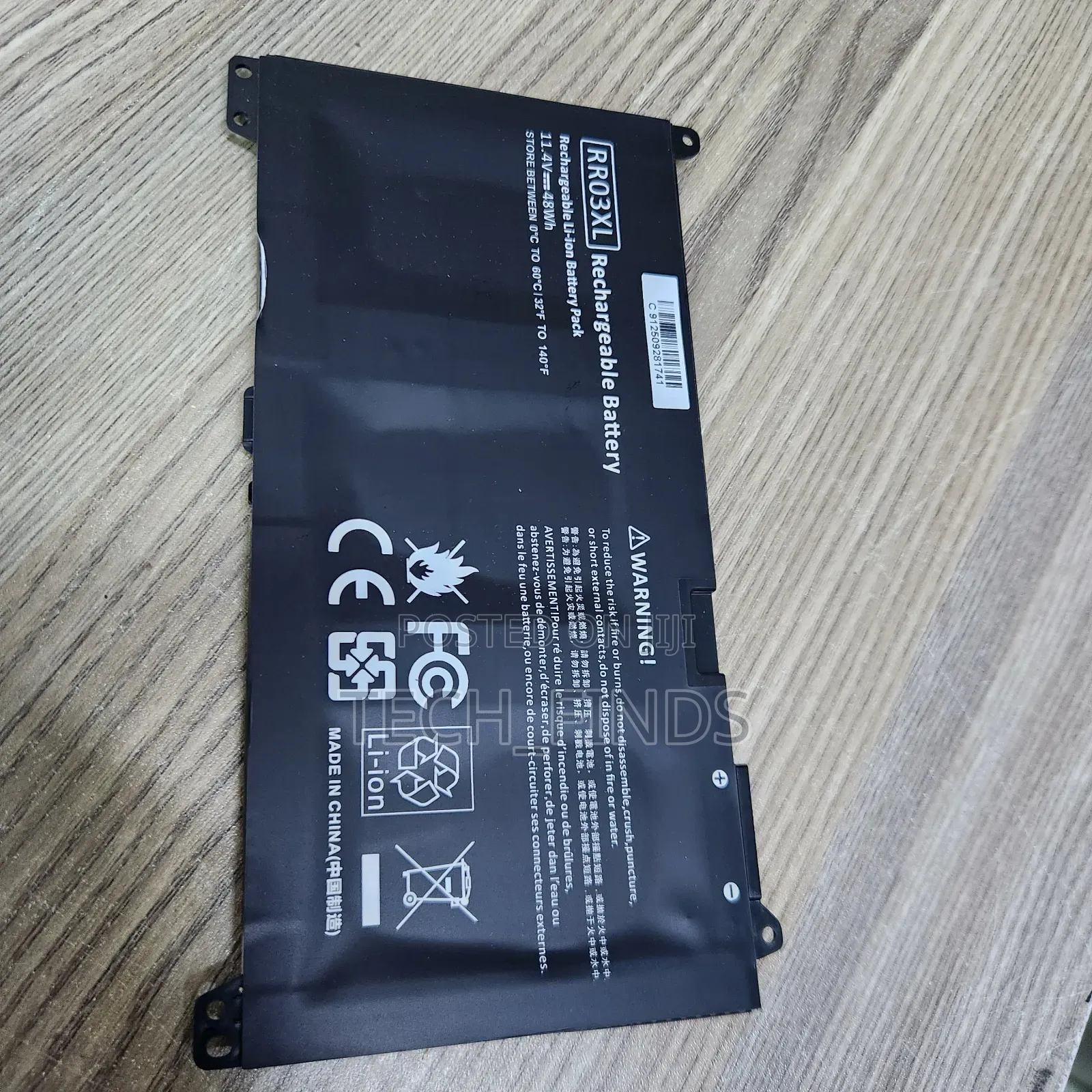 Hp Probook 430 G4, 440 G4, 450 G4, 455 G4, 470 G4 Rr03xl Battery
