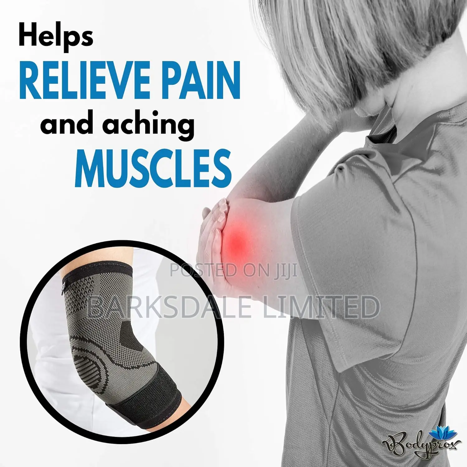 Elbow Elastic Compression Brace Support Wrap Pain Arthritis