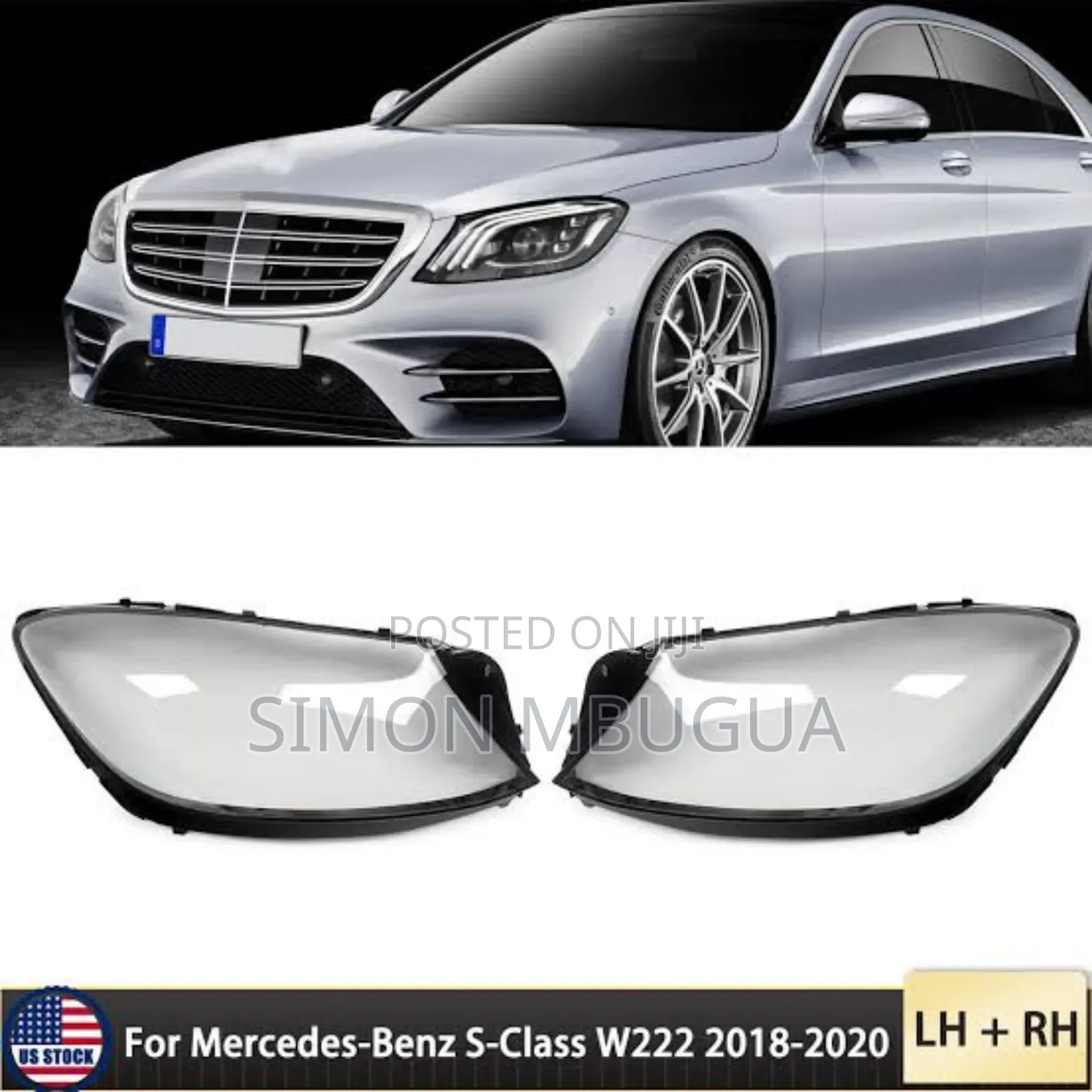 Mercedes Benz S-Class W222 2018-2020 Headlight Lens