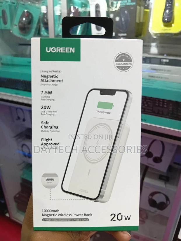 Ugreen Pb561 25208 10000mah Mini Magnetic Wireless 20w Power Bank.