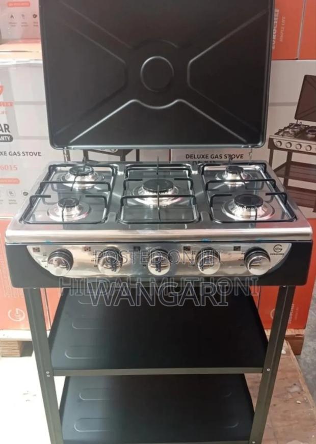 With Top Lid Covered Eurochef 5burner With Shelves